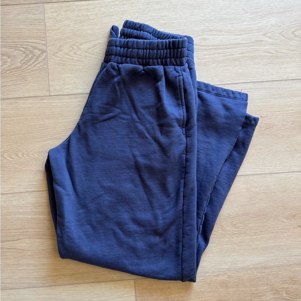 daily drills navy blue wide leg sweatpants - Picture 4 of 5